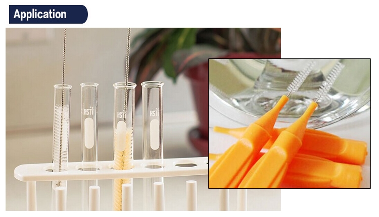 Test Tube Cleaning Brush Application