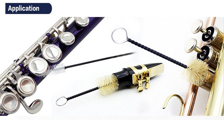 Music Instrument Tube Pipe Cleaning Brush