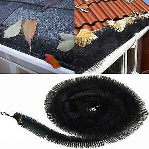 Black Gutter Brush Leaf Guard