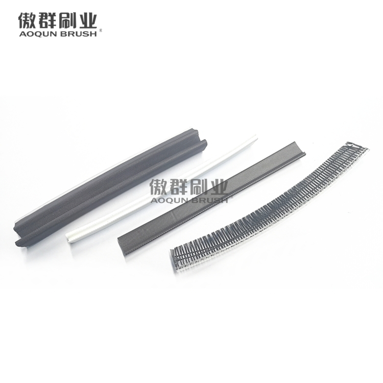 Soft Black Channel Weather Stripping Brushes