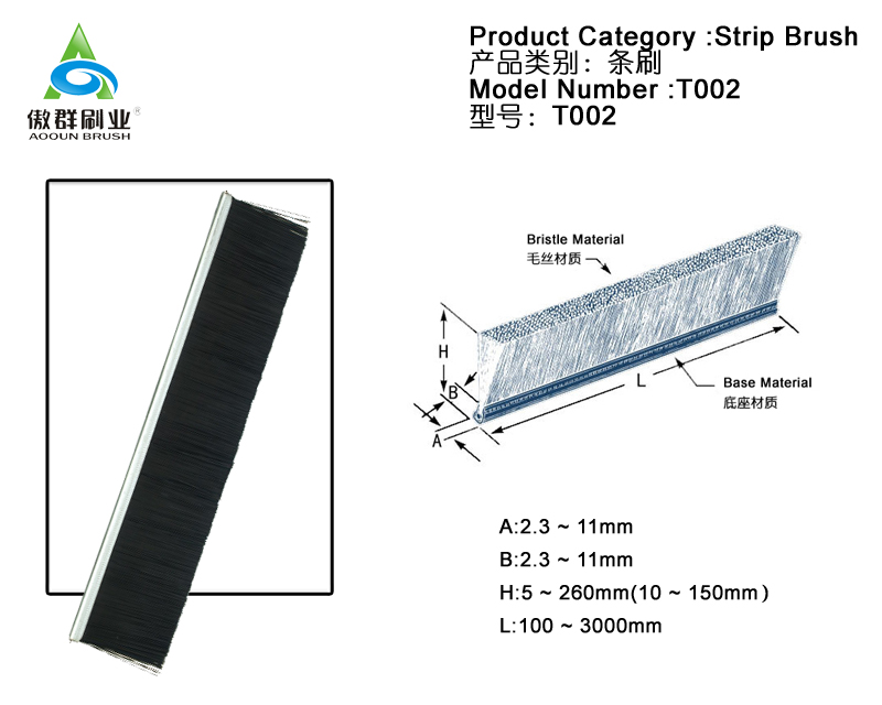 Vacuum Cleaner Strip Brush Customize