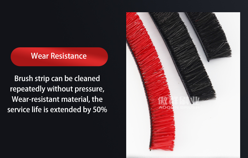 Wear Resistance Floor Brush Strip For Hand-Held Vacuum Cleaner