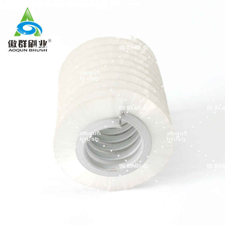 winding glass cleaning and polishing strip brush