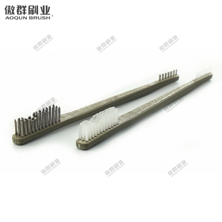 Nylon Steel Wire Instrument Cleaning Toothbrush Style Brushes