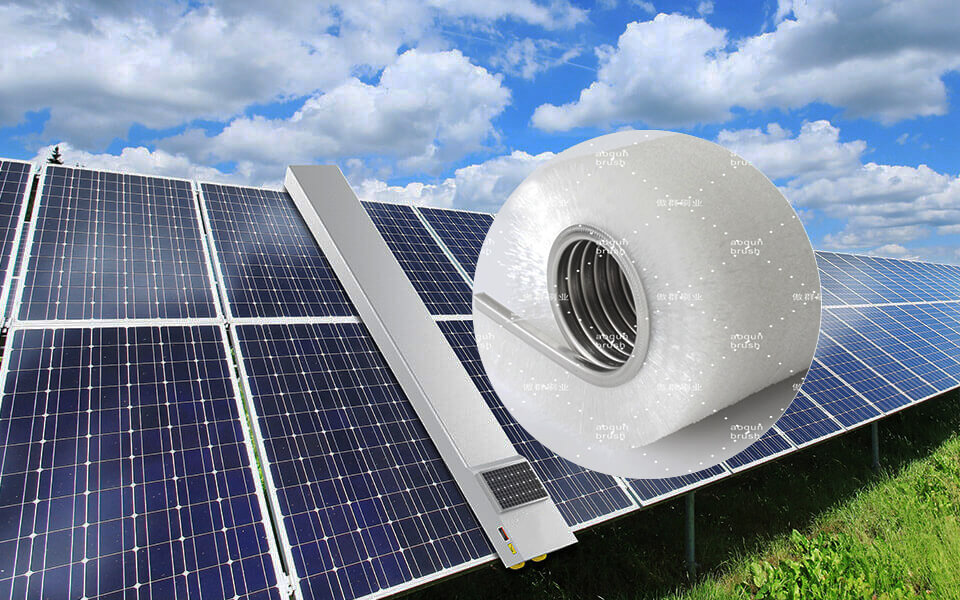 solar panel washing brush