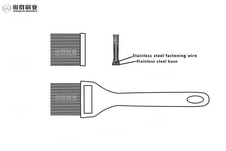 Pastry Basting Brush drawing