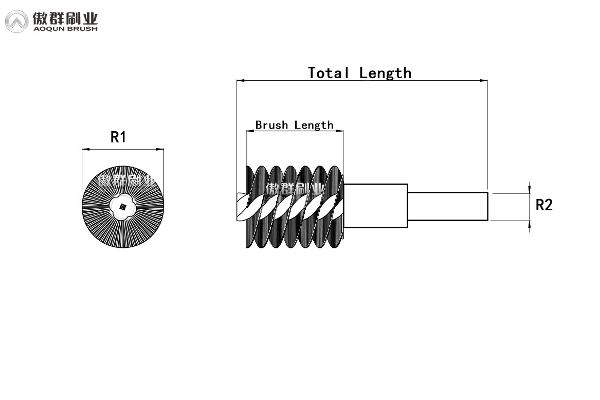 deburring brushes drawing