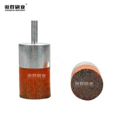 Crimped Brass Wire Mounted Stem End Brushes， Mounted Stem End Brushes ，Brass Wire Mounted Stem End Brushes， Crimped Wire End Brush， Industrial Crimped Wire End Brush， Crimped Mounted Stem End Brushes