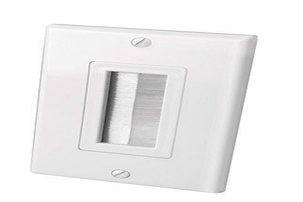 Brush Cable Outlet Wall Plate Makes You Seal And Dustproof More Smoothly -AOQUN