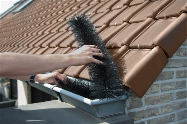 Roof Gutter Brush With Protective Cap Prevents Scratches - AOQUN