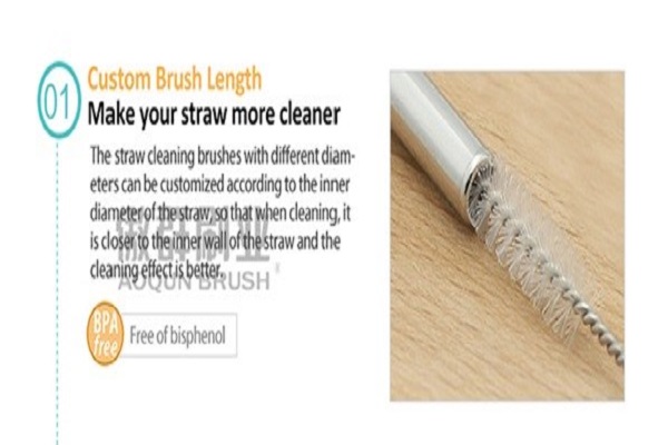 Straw Cleaning Brush To Clean The Second Use Straw -AOQUN