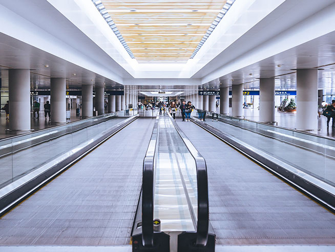 Where Are The Escalator Brushes On The Escalator?