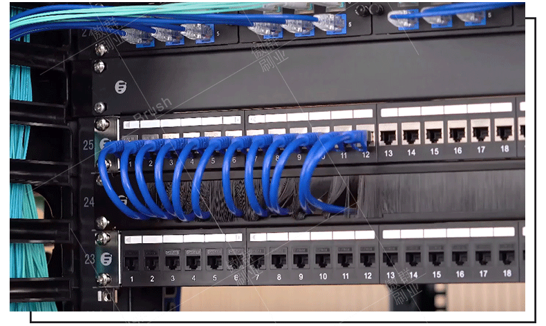 Rackmount Brush Strip Panel