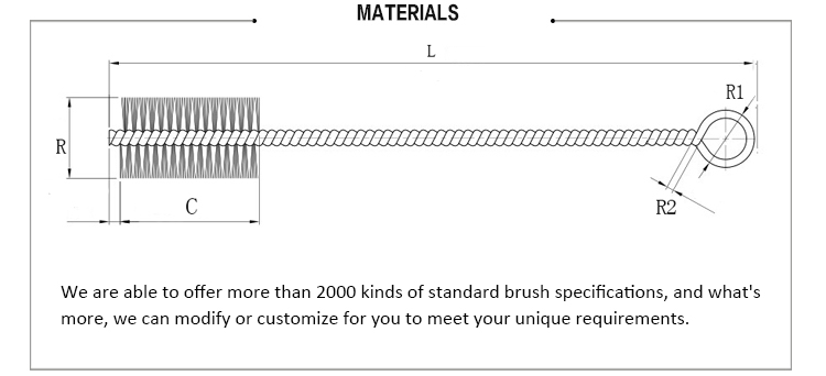 Acetabular Reamer Cleaning Brush drawing