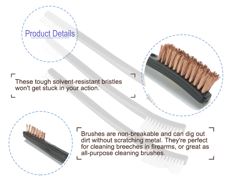 Double Ended Gun Rifle Pistol Cleaning Brush