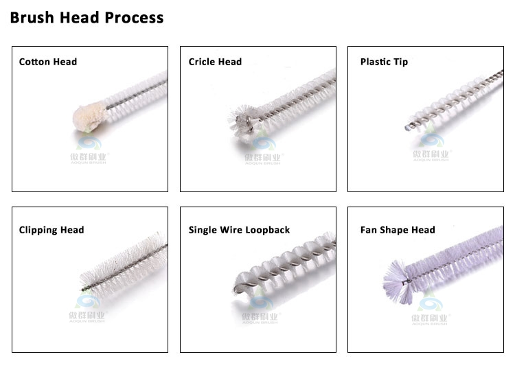 Tracheostomy Tube Cleaning Brushes clipping head