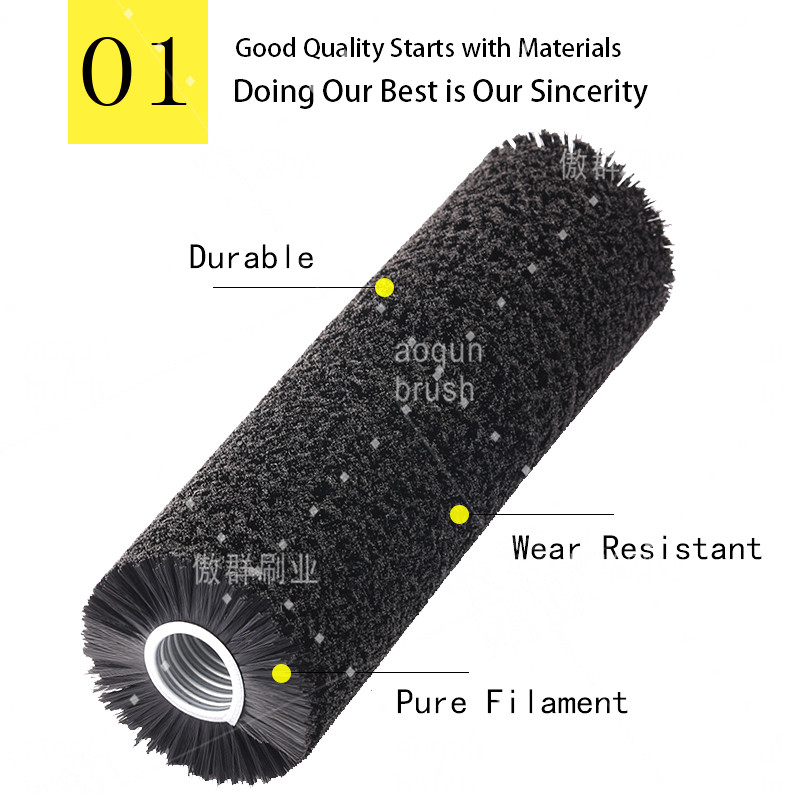 Aluminum Cleaning Brush Roller Features