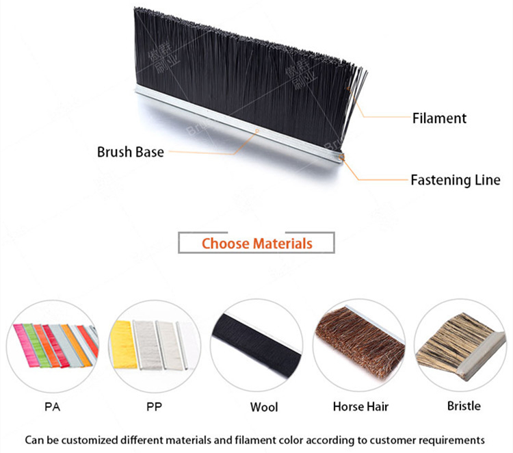 Conveyor Belt Strip Brushes Material