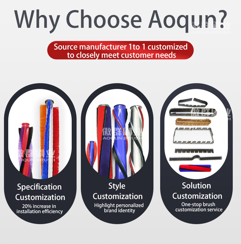 Aoqun Various Kinds of Strip Brush for Vacuum Cleaners