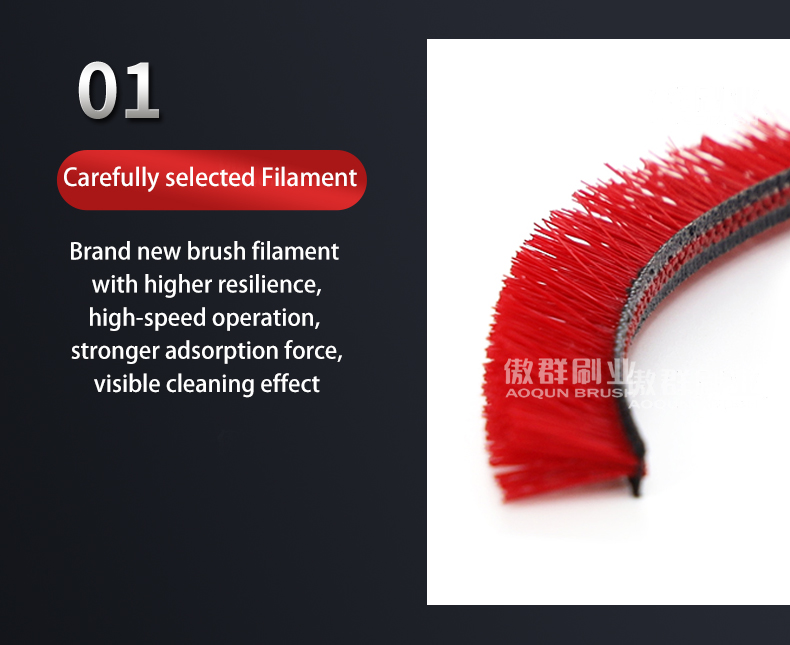 Vacuum Nozzle Strip Brush Filaments