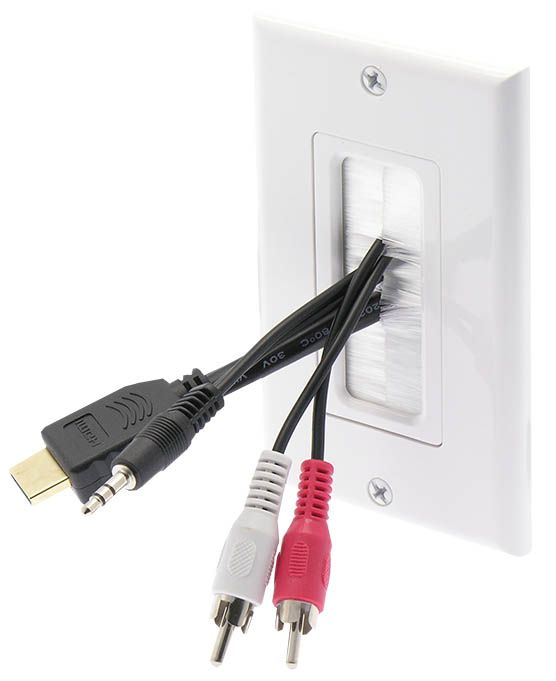 Brush Cable Entry/Exit Faceplate