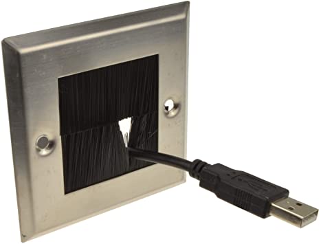 Bullnose Brush Cable Outlet