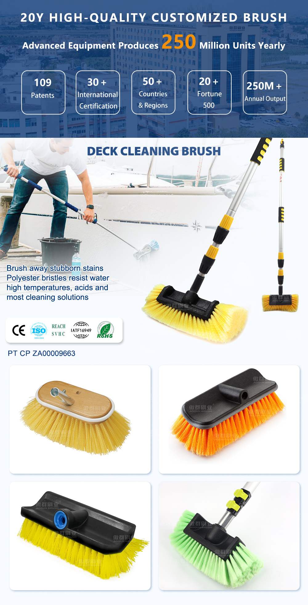 Boat Cleaning Brushes | Boat Hull Clean | Deck Clean Brush
