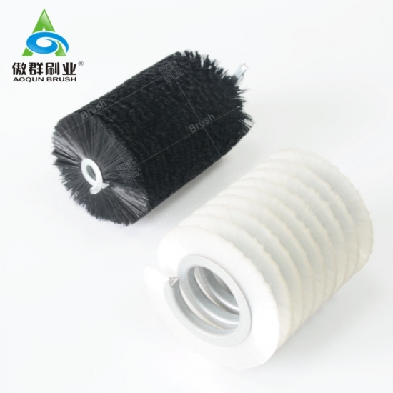 Industrial Cleaning Machine Spiral Dampening Brushes Nylon 