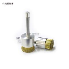 Crimped Brass Wire Mounted Stem End Brushes， Mounted Stem End Brushes ，Brass Wire Mounted Stem End Brushes， Crimped Wire End Brush， Industrial Crimped Wire End Brush， Crimped Mounted Stem End Brushes