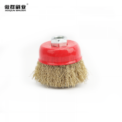 Cup Brush for Polishing, Polishing Wheel Cup Brush, Brass Cup Brush for Surface Polishing