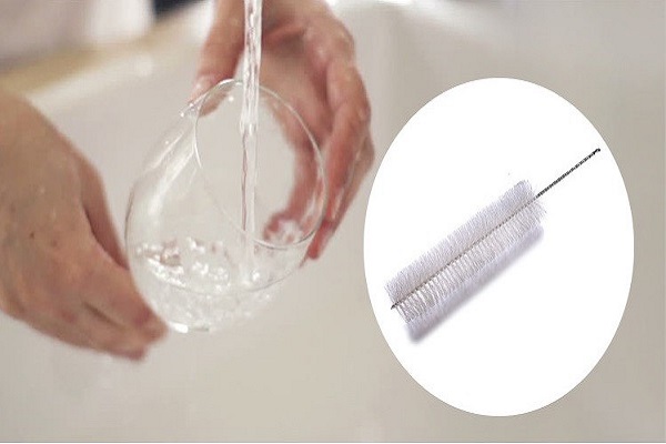 Natural, Biodegradable Glass Scrubber Brush -AOQUN