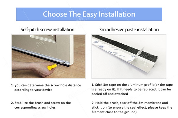 Self-Adhesive Brush Seal, AOQUN Customized For You